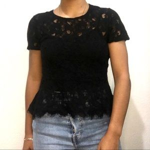 Black Lace Top/Blouse | Forever 21